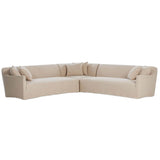 Lowell 3 Piece Sectional, Broadway Dune by Amber Lewis x Four Hands-Furniture - Sofas-High Fashion Home