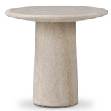 Poole Outdoor End Table, Textured Sand by Four Hands-Furniture - Accent Tables-High Fashion Home