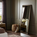 Regis Floor Mirror, Antiqued Brass by Four Hands-Accessories-High Fashion Home