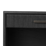 Rosenell 1 Drawer Nightstand, Black-Furniture - Bedroom-High Fashion Home