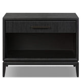 Rosenell 1 Drawer Nightstand, Black-Furniture - Bedroom-High Fashion Home
