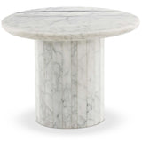 Stuart End Table, White Calacatta Marble by Four Hands-Furniture - Accent Tables-High Fashion Home