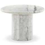 Stuart End Table, White Calacatta Marble by Four Hands-Furniture - Accent Tables-High Fashion Home