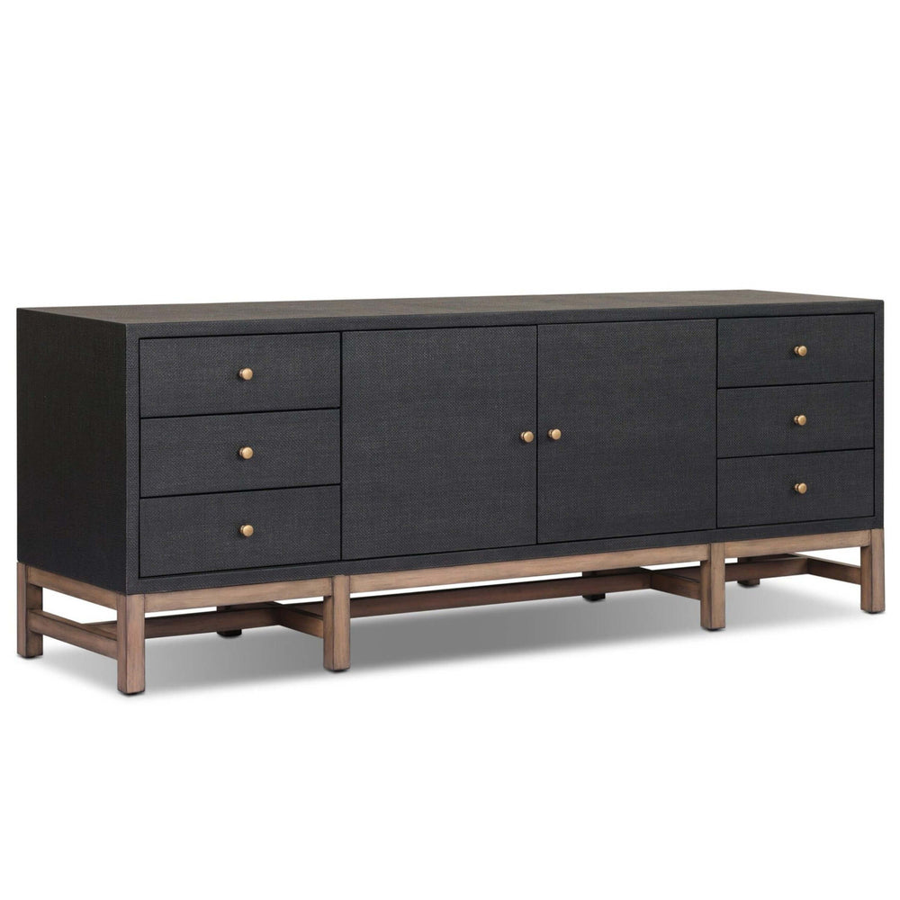 Fiona Media Console, Black by Four Hands-Furniture - Storage-High Fashion Home