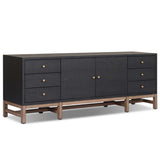 Fiona Media Console, Black by Four Hands-Furniture - Storage-High Fashion Home