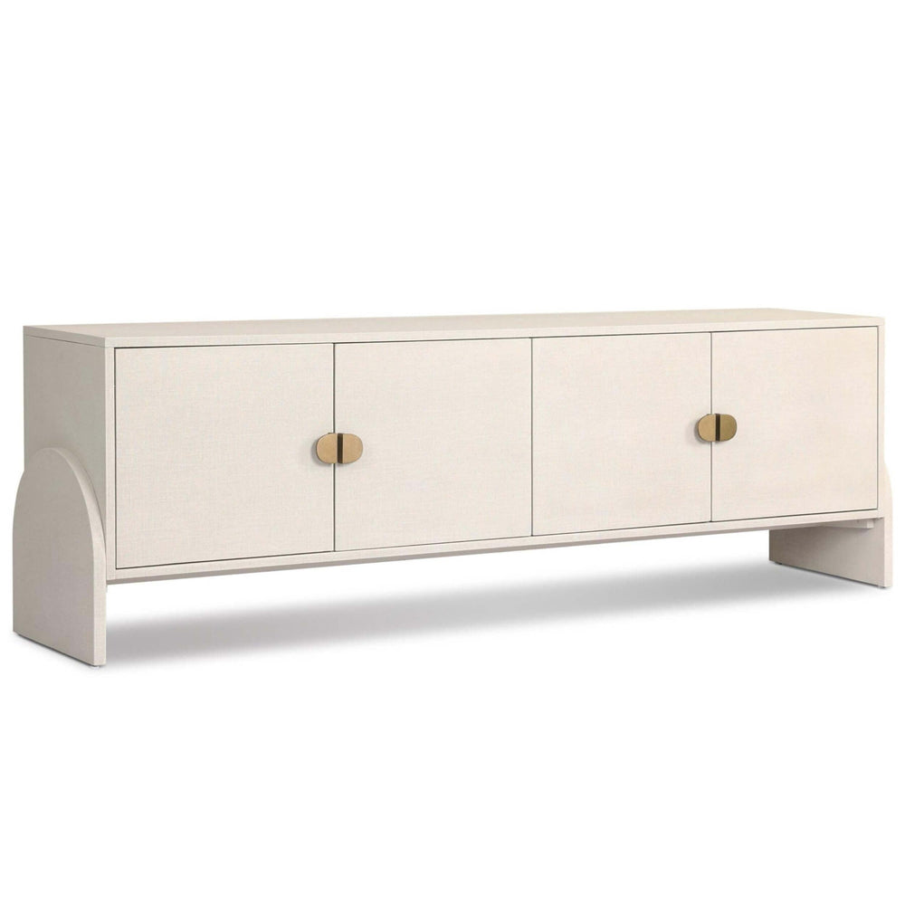 Cressida Media Console, Ivory by Four Hands-Furniture - Storage-High Fashion Home