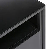 Soto Large Nightstand, Black by Four Hands-Furniture - Bedroom-High Fashion Home