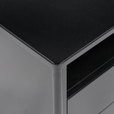 Soto Large Nightstand, Black by Four Hands-Furniture - Bedroom-High Fashion Home