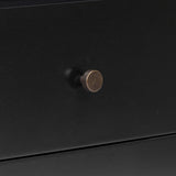 Soto Large Nightstand, Black by Four Hands-Furniture - Bedroom-High Fashion Home