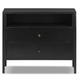Soto Large Nightstand, Black by Four Hands-Furniture - Bedroom-High Fashion Home