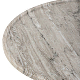Viola End Table, Antique White Marble by Four Hands-Furniture - Accent Tables-High Fashion Home