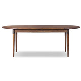 Harper Oval Extension Dining Table, Toasted Walnut by Four Hands-Furniture - Dining-High Fashion Home