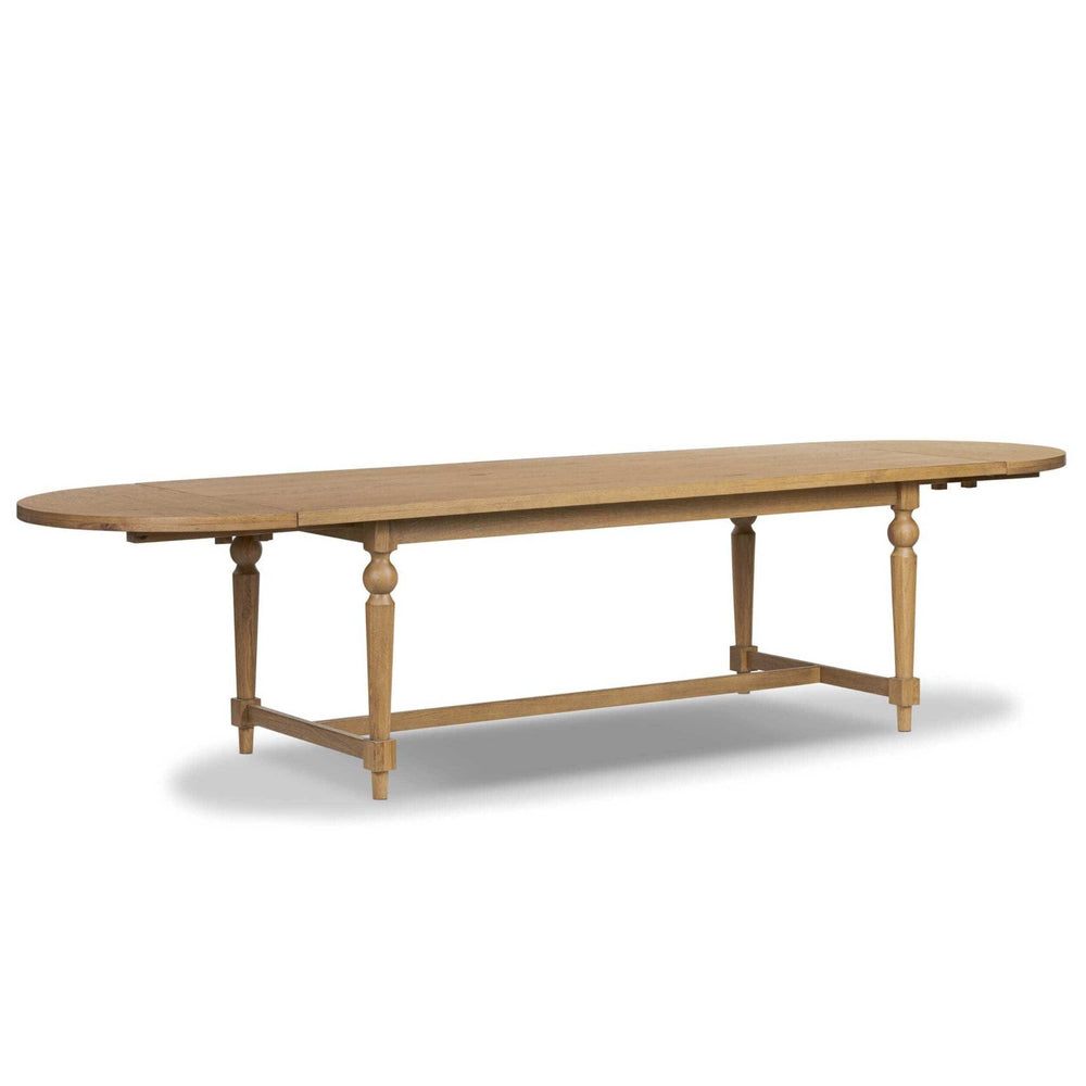 Blinn Oval Leaf Extension Dining Table, Worn Oak by Four Hands-Furniture - Dining-High Fashion Home