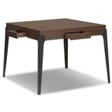 District Eight Mahjong Table, Smoked Oak by Four Hands-Furniture - Accent Tables-High Fashion Home