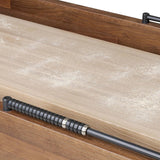 District Eight Large Shuffleboard Table, Smoked Oak by Four Hands-Furniture - Accent Tables-High Fashion Home