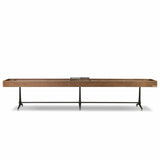District Eight Large Shuffleboard Table, Smoked Oak by Four Hands-Furniture - Accent Tables-High Fashion Home