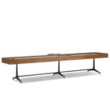 District Eight Large Shuffleboard Table, Smoked Oak by Four Hands-Furniture - Accent Tables-High Fashion Home