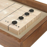 District Eight Small Shuffleboard Table, Smoked Oak by Four Hands-Furniture - Accent Tables-High Fashion Home