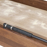 District Eight Small Shuffleboard Table, Smoked Oak by Four Hands-Furniture - Accent Tables-High Fashion Home