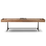 District Eight Small Shuffleboard Table, Smoked Oak by Four Hands-Furniture - Accent Tables-High Fashion Home