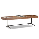 District Eight Small Shuffleboard Table, Smoked Oak by Four Hands-Furniture - Accent Tables-High Fashion Home