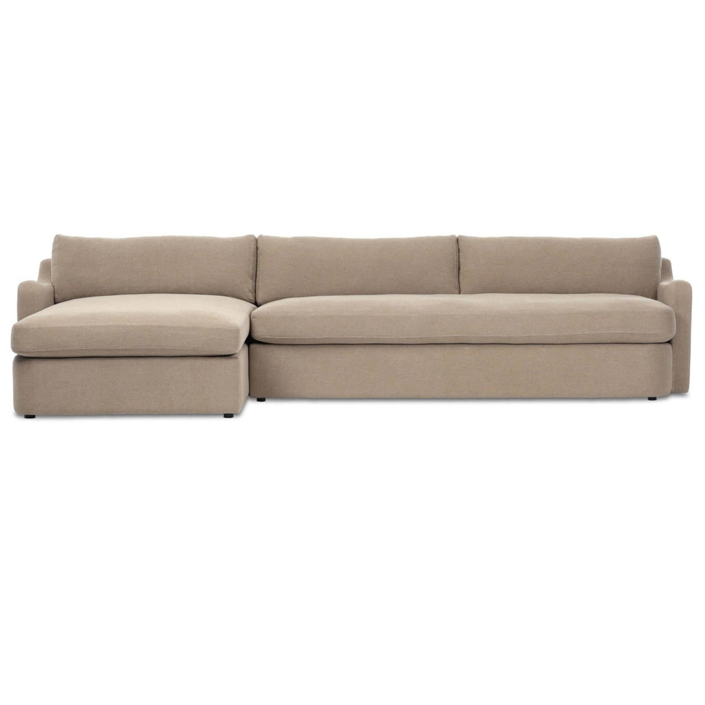 Aurelia 2 Piece Sectional, Broadway Canvas by Amber Lewis x Four
