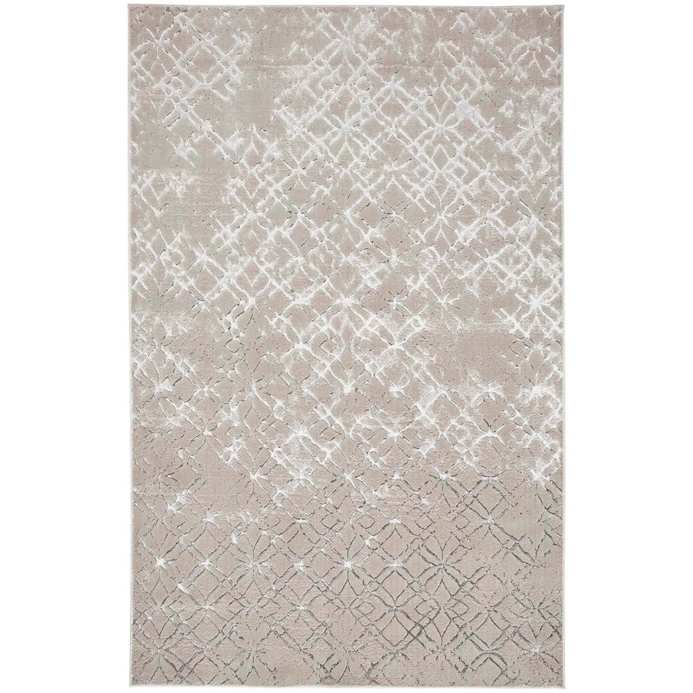 Feizy Rug Micah 3047F, Beige/Silver-High Fashion Home