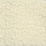 Aspen Leather and Boucle Faux Wool Bench, Cappuccino