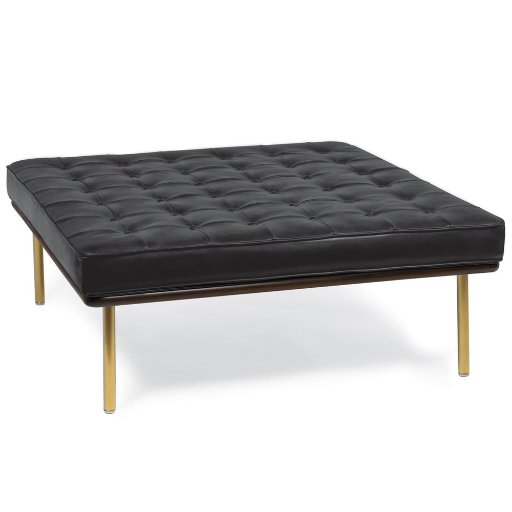 Tufted Square Bench, Black