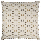 Frayed 24" Pillow, Travertine, Set of 2