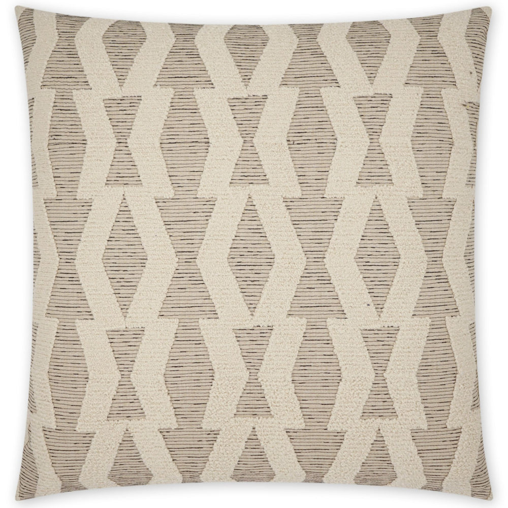 Bold Appeal 24" Pillow, Cream, Set of 2