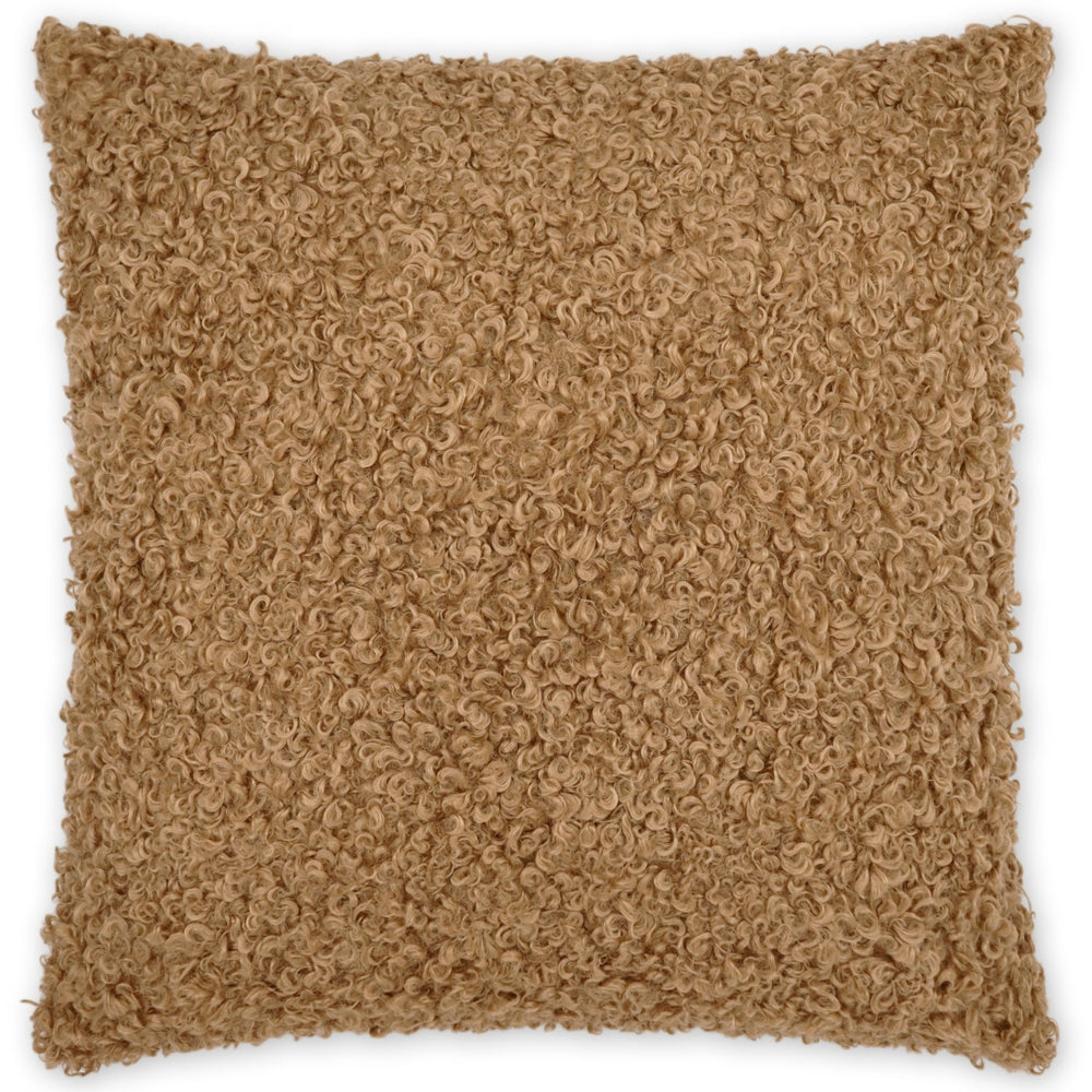 Lambsy 24" Pillow, Camel, Set of 2