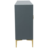 3 Door Cabinet, Gray