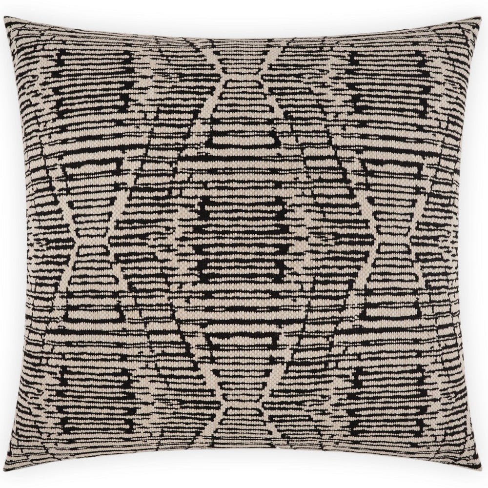 Ozetta 24" Pillow, Ebony, Set of 2
