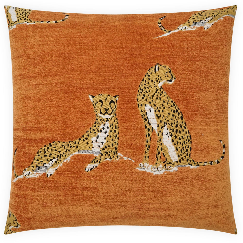 Big Iris 24" Pillow, Marmalade, Set of 2