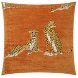 Big Iris 24" Pillow, Marmalade, Set of 2