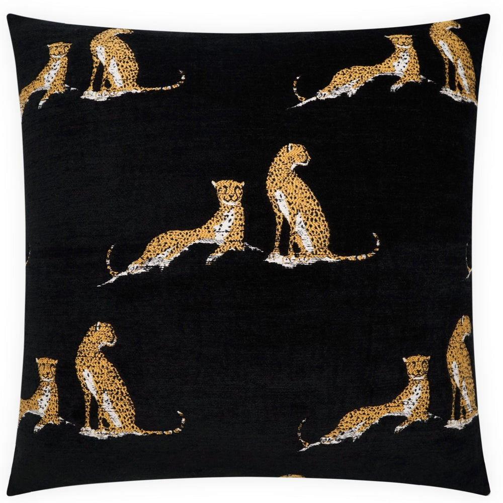 Big Iris 24" Pillow, Black, Set of 2