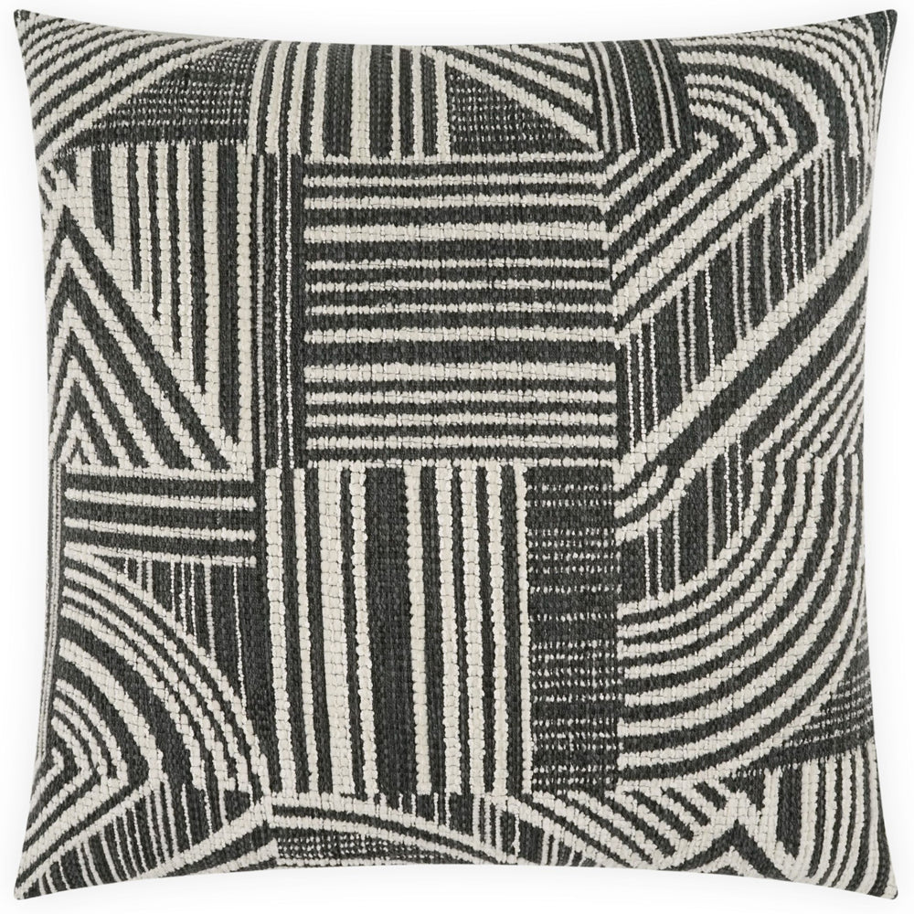 Zaria 24" Pillow, Charcoal, Set of 2