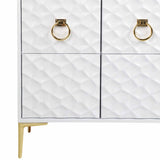 4 Door Cabinet, White