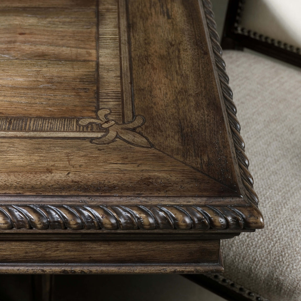 Rhapsody Rectangular Dining Table, Rustic Walnut – High Fashion Home