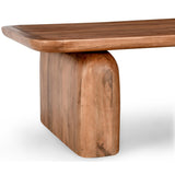 Chloe Rectangular Coffee Table, Umber Pottery Brown-Furniture - Accent Tables-High Fashion Home