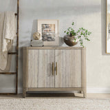 Alpine 2 Door Cabinet, Natural-Furniture - Storage-High Fashion Home