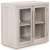 Bradley 2 Door Cabinet, White Wash-Furniture - Storage-High Fashion Home