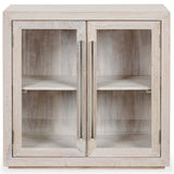 Bradley 2 Door Cabinet, White Wash-Furniture - Storage-High Fashion Home