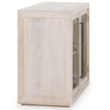Bradley 2 Door Cabinet, White Wash-Furniture - Storage-High Fashion Home