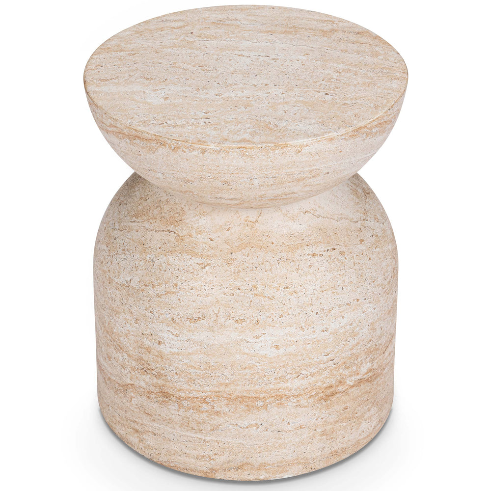 Ridgewood Outdoor Stool, Beige-Furniture - Outdoor-High Fashion Home