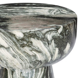 Merz Outdoor Round Stool, Green-Furniture - Outdoor-High Fashion Home