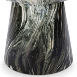 Merz Outdoor Round Stool, Green-Furniture - Outdoor-High Fashion Home