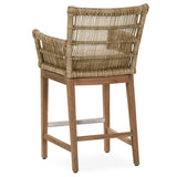 Valerie Outdoor Counter Stool, Natural-Furniture - Outdoor-High Fashion Home