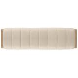 Banyon Bay Leather Bench, Sunbleached-Furniture - Benches-High Fashion Home